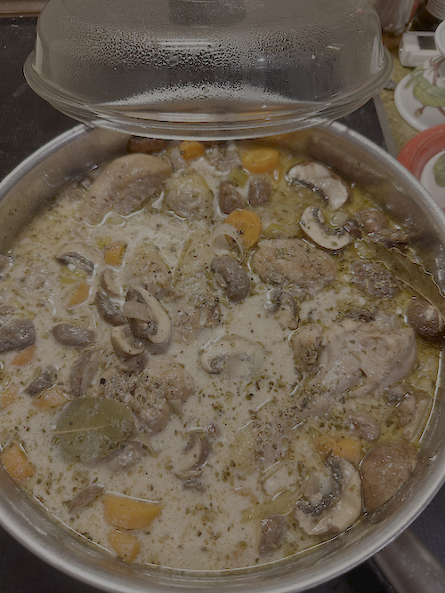 Coq au Vin mit Weißwein